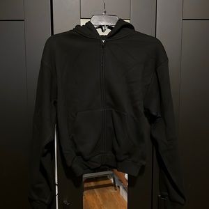 SKIMS Cotton Fleece Zip Up Hoodie
